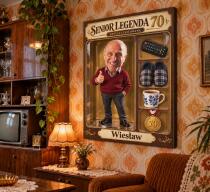 Prezent na 70 Urodziny dla Dziadka – Obraz ze Zdjęcia Senior Legenda 70 | 31647 - miniaturka 5