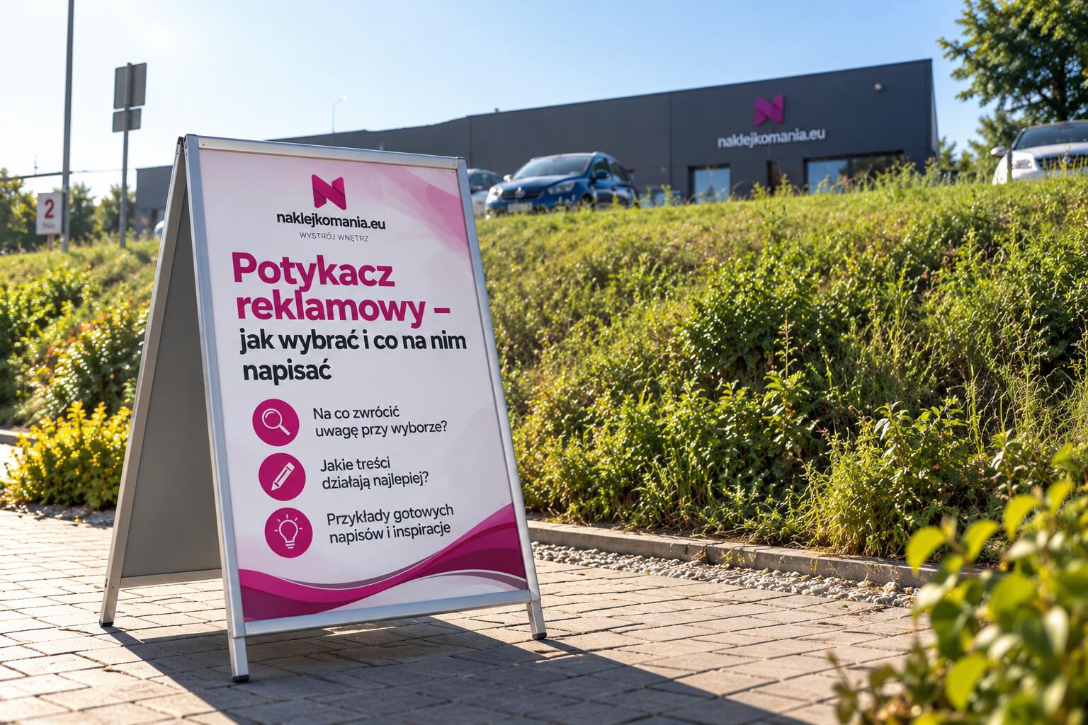 Potykacz reklamowy – jak wybrać i co na nim napisać
