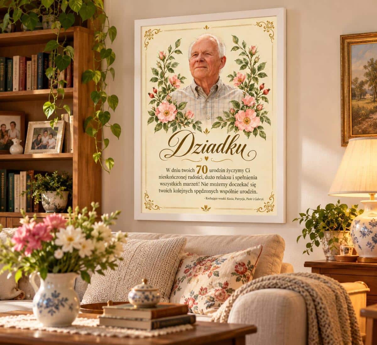 Życzenia dla Dziadka na 70 urodziny | Plakat Wspaniałe 70 urodziny Dziadka 31627 - zdjęcie 4