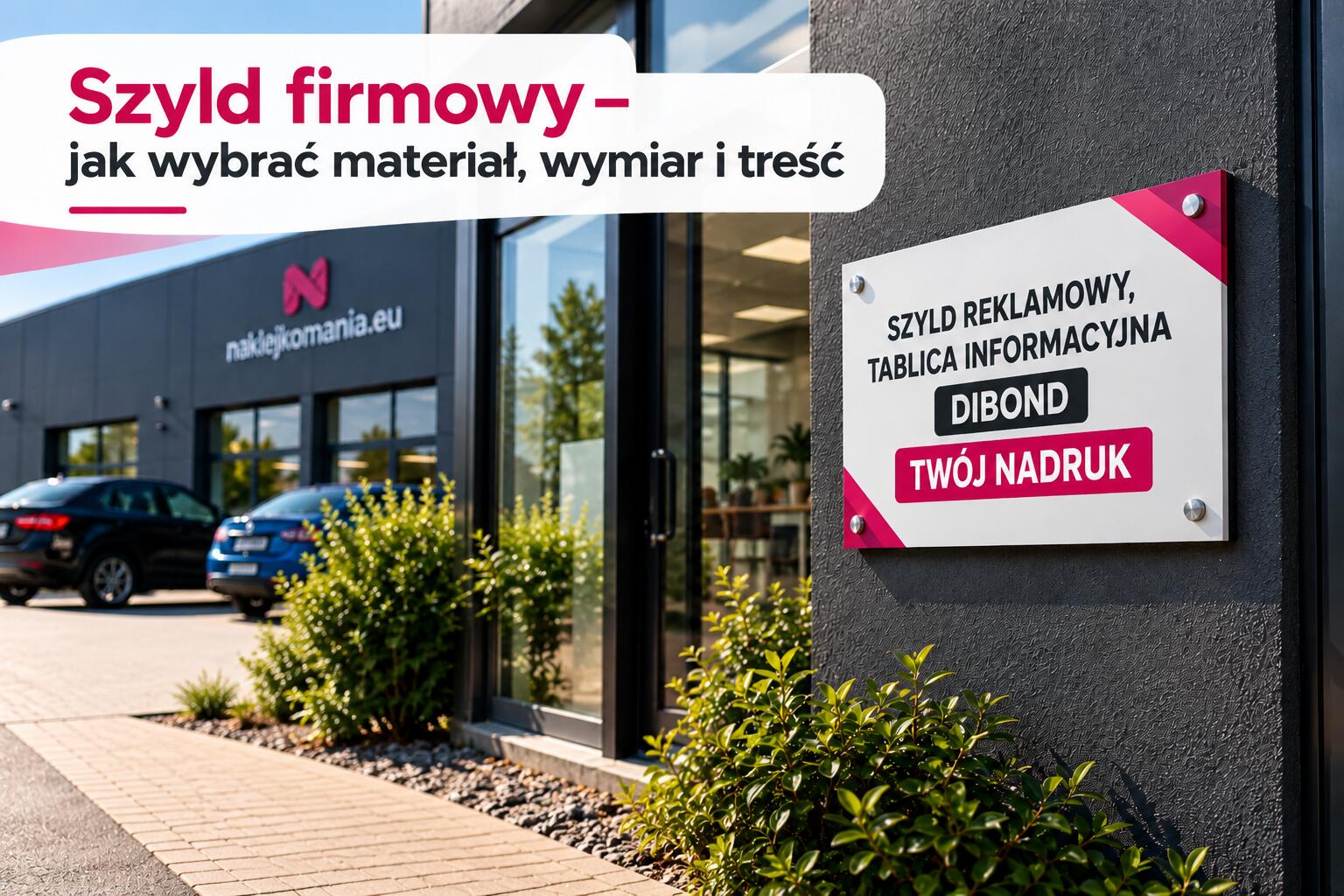 Szyld firmowy – jak wybrać materiał, wymiar i treść