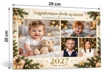 Świąteczny Kalendarz ze zdjęciami dzieci- prezent dla rodziców lub dziadków   82685 - miniaturka 2