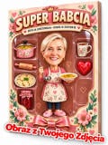 Prezent na Dzień Babci ze zdjęcia – karykatura figurka w pudełku Super Babcia 82660 - miniaturka 1