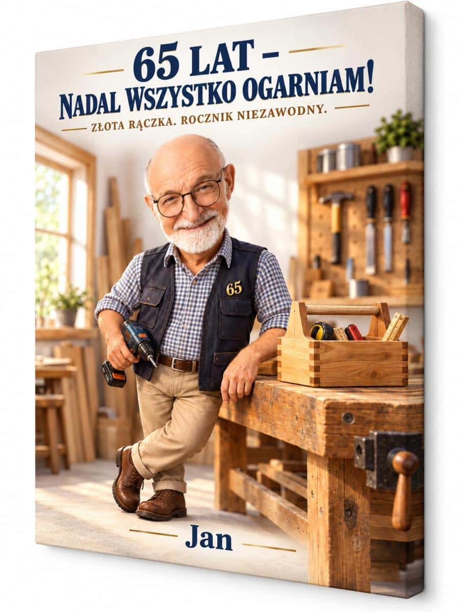 Prezent na 65 Urodziny dla Dziadka – Obraz ze Zdjęcia – Nadal Wszystko Ogarniam 31582