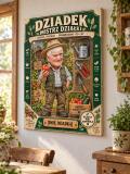 Prezent na Dzień Dziadka ze zdjęcia – karykatura figurka w pudełku „Dziadek – Mistrz Działki” 82661 - miniaturka 3