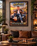 Śmieszny Prezent dla Brata na 40 Urodziny – Plakat z Karykaturą ze Zdjęcia „Kryzys? Jaki Kryzys?” -  31726 - miniaturka 2