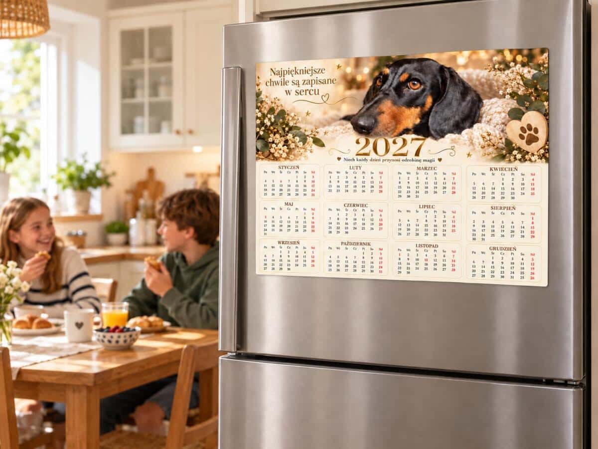 Kalendarz Magnetyczny Na Lodówkę Ze Zdjęciem Twojego Pupila - kalendarz na 2027 rok  82732 - zdjęcie 3